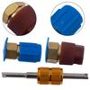Kit R12 a R134A 2 Pezzi Tappo Blu/Rosso Raccordo Valvola di Riempimento