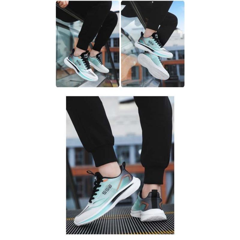 Men's Sports Shoes, Breathable Mesh Upper, Wear-resistant Casual Shoes, Trendy Running Shoes for Teenagers.