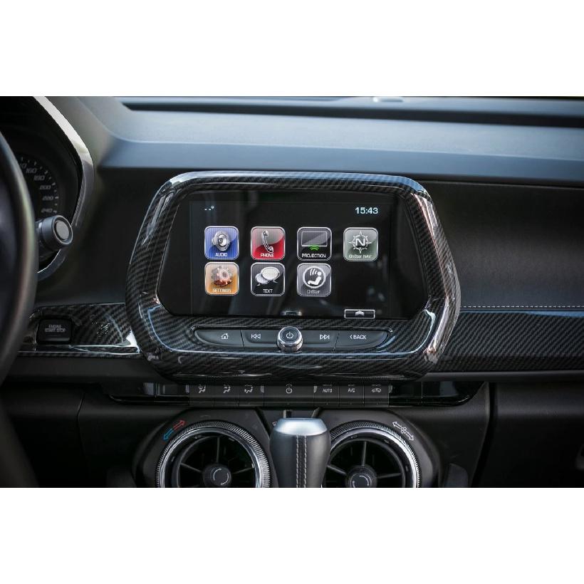 Decorare panou GPS cu ecran mare de navigație auto pentru Chevrolet Camaro 2017 2018 2022 Accesoriu pentru turnare interioară