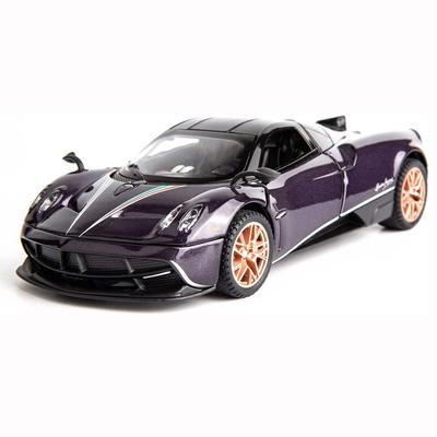 1:Modello in scala 32 Pagani Huayra Dinastia in lega di zinco, con suono e luce tirare indietro veicolo giocattolo Regali per bambini Modello in scala pressofusa