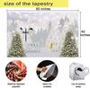 Winter Tapestry Fantasy Forest Snowy Christmas Trees White Snowflake Tapestries Nature Scenery Snowfield Xmas Happy New Year