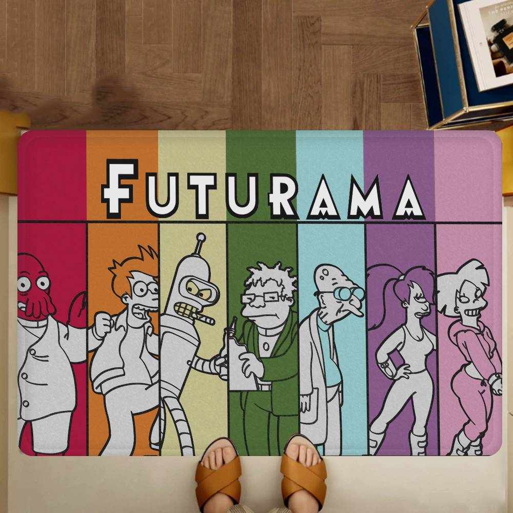 Popular American Animation F-Futurama Kitchen Mat Cheaper Anti-slip Modern Living Room Balcony Printed Modern Home Decor