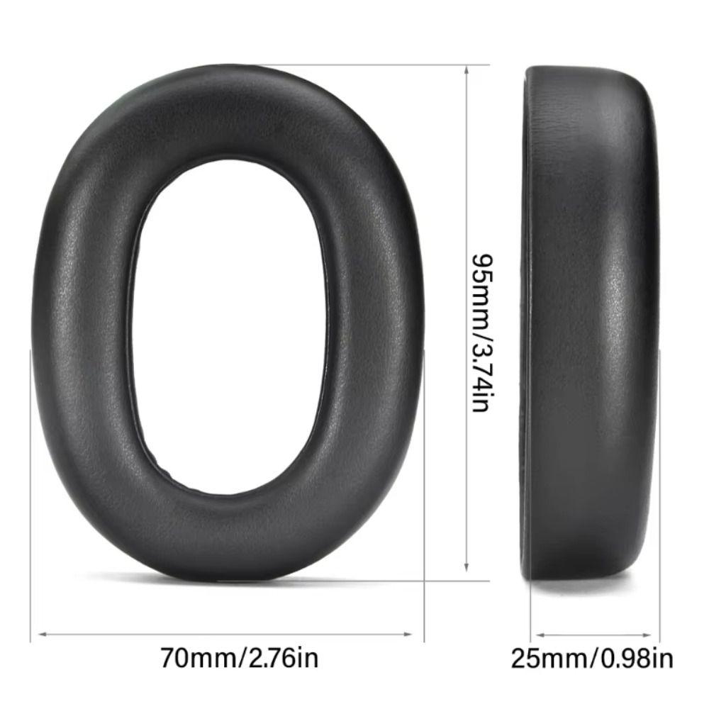1Pair Protein Leather Ear Pads Foam Sponge Replacement Headset Earmuff Ear Cushion for Jabra Evolve2 85