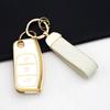 TPU Car Key Case For Ford Focus 2/Falcon/Escape/Galaxy/Kuga/B-Max/C-Max/Ecosport/Fiesta Shell Fob Cover Holder With Key Chain