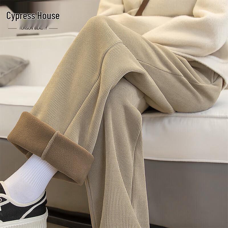 

Women s Fleece-Lined High-Waist Drawstring Wide-Leg Pants L