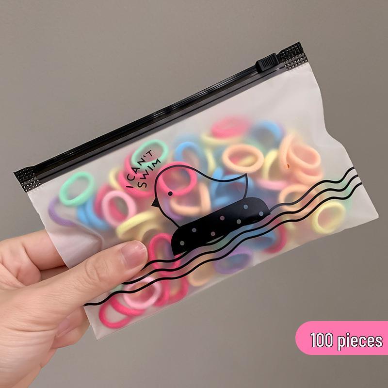 Korean Style Seamless Hair Ties for Girls - Children s Elastic Hair Bands and Headwear