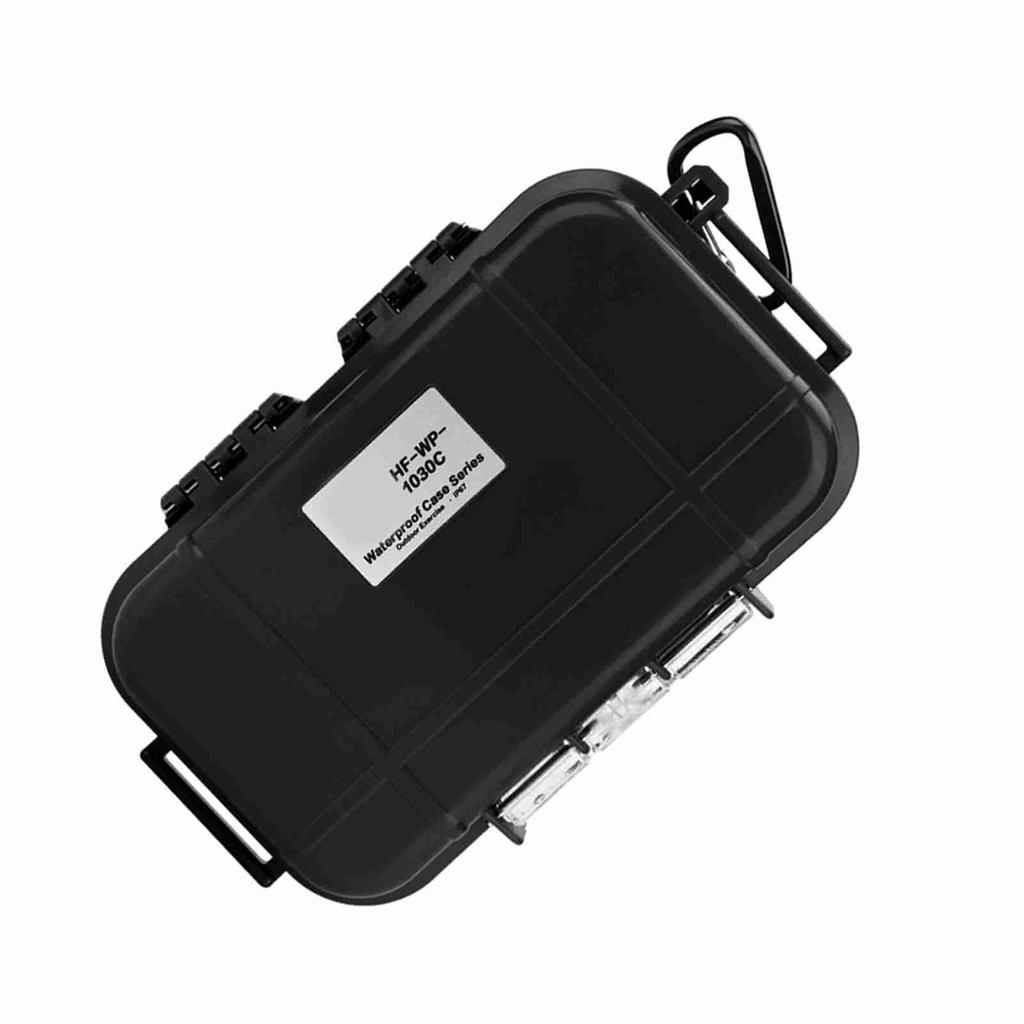 Outdoor Survival Shockproof Waterproof Storage Case Airtight Carry Box Container(Black)