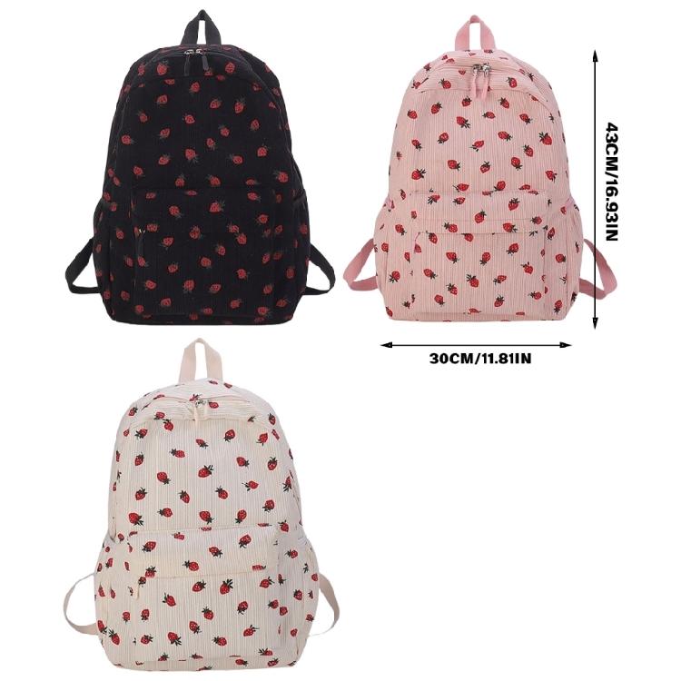Travel Backpack for Woman Laptop Backpack Student School Backpack Strawberry Backpack Fashion Laptop Backpack