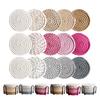 Cotton Rope Coaster Mug Mat with Stand Heat-Resistant Non-Slip Table Protector Reusable