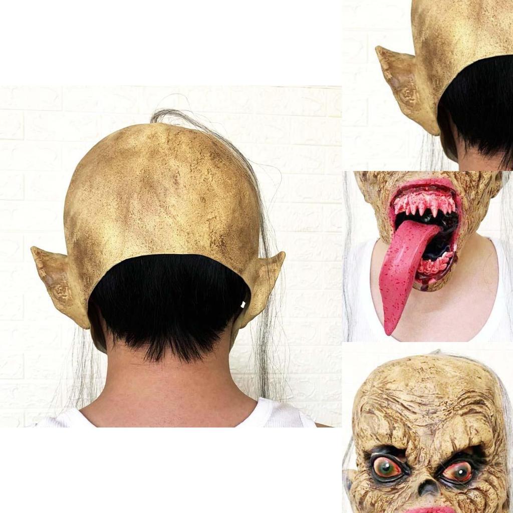 Halloween Mask Blood Ancestor Rubber Handmade Costume Prop
