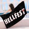 H-Hellfest Band Anime Beach Swimming Towel Soft Absorbent Washcloth Children's Gifts for Kids Travel Camping Gym