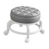 Low Roller Seat Stool Round Comfortable Low Noise Sturdy Pedicure Stool Swivel Chair for Salons Kitchen Office Home Barber Shop