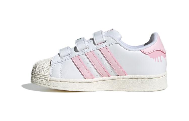 

Adidas Originals SUPERSTAR Abrasion Resistant Low top Kids Skateboarding Shoes Pink Children Aged 3 7 Years Old IE8250 31.5