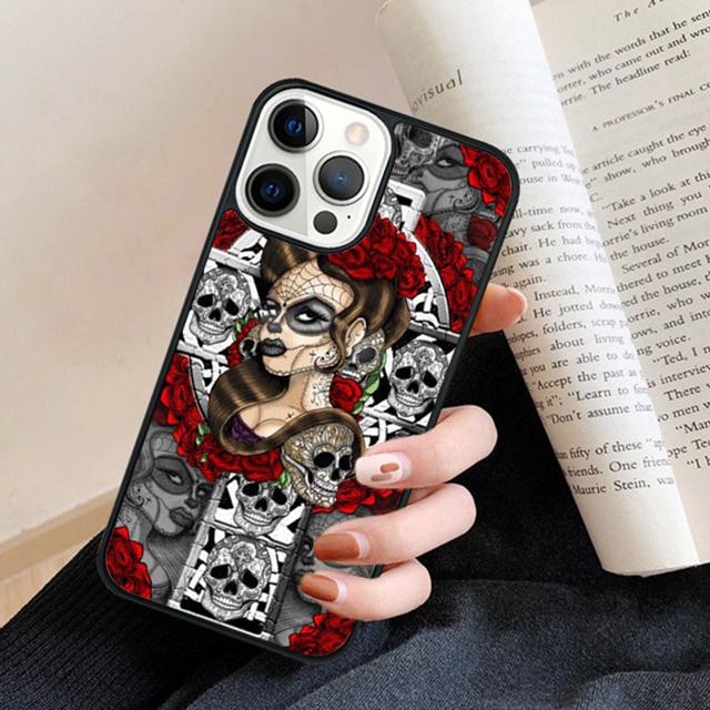 Cute Dead Skull Owl Phone Case Back Cover for iPhone 17 Air 16 15 14 13 11 12 Pro Max Plus Fundas Coque