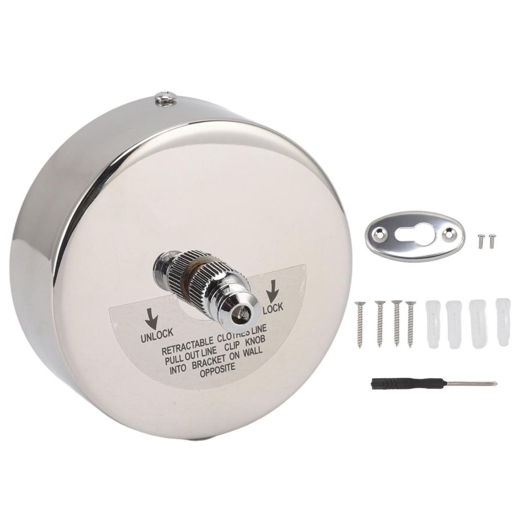 Retractable Clothesline 304 Stainless Steel Safety Auto Retraction Double Pulley Laundry String Line for Indoor Outdoor