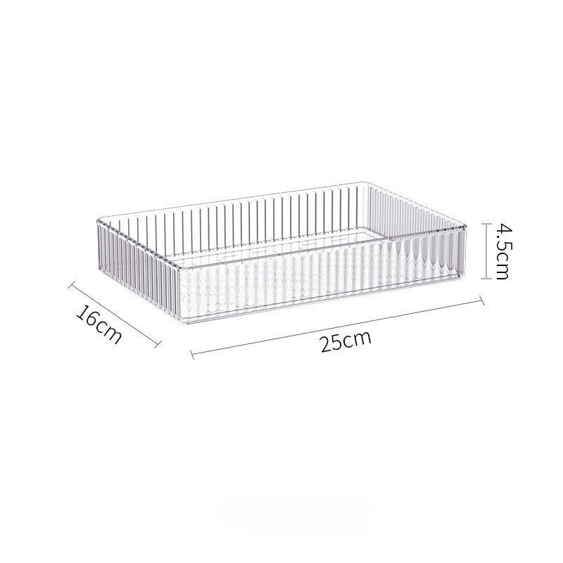 Drawer Storage Box Small Box for Separation and Organization Transparent PET Plastic Division Magic Tool