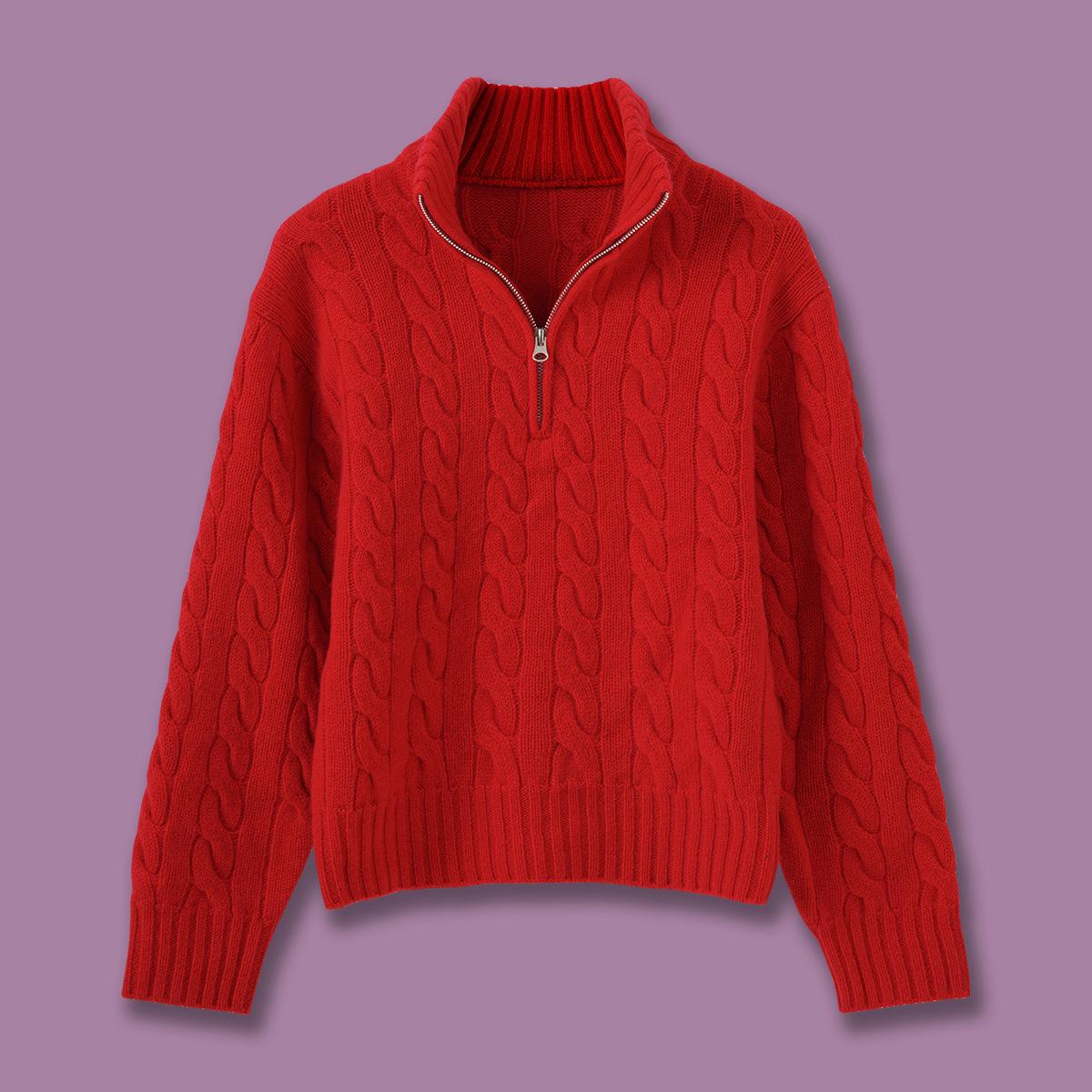 Women`s Loose Fit Autumn/Winter Cable Knit