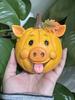 1Pc Farm Animal Pumpkin Figurines Funny Farm Animals Statue Farmhouse Pumpkin Figurines for Tabletop Home Party Decoration