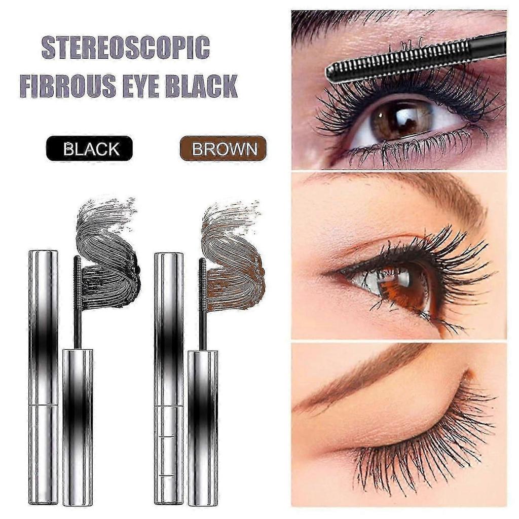 Die Brown Olivia Blaire Eisenstäbchen-Mascara, ein metallischer Stab ohne Borsten für einen 3D-Schwung-Wimperneffekt.