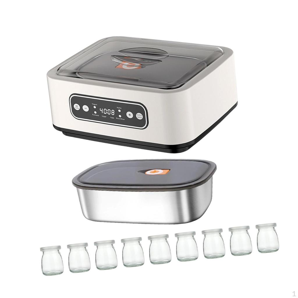 Electric Yogurt Maker Constant Temperature Heating Multifunctional Gift Home DIY Easy to Use