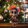 2D Flat Acrylic Pendant Mexican Doll Holiday Ornaments Perfect for Christmas,Carnival,New Year, Halloween - Holiday Home, Office and Party Decorations