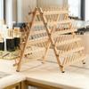 Wooden Thread Rack Easy to Use Freestanding Hair Extension Holder Premium