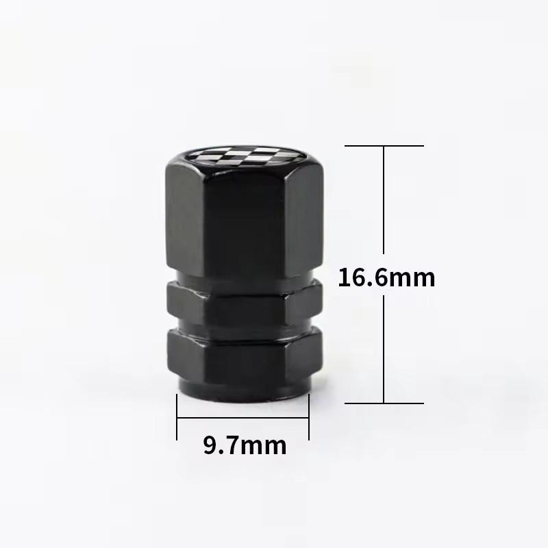 4pcs Aluminum Alloy Car Wheel Tire Valve Caps Tyre Rim Stem Covers Dustproof Tire Cap For Honda Toyota Seat VW Ford Accessories BT1