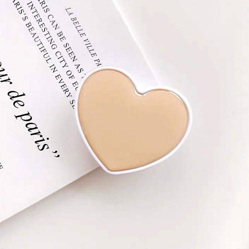 Popular Heart Shaped Phone Socket Holder Finger Grip Bracket Support Telephone for IPhone Samsung Cellphone Pocket Socket Stand