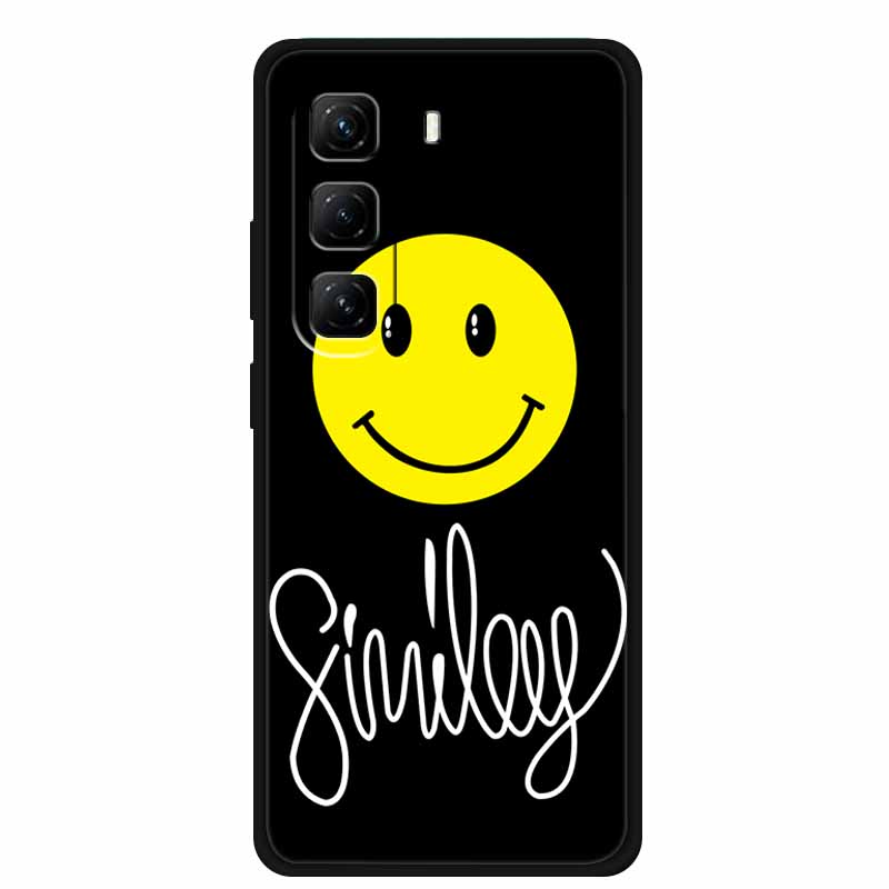 For Infinix Hot 60 Pro+ Case Cool Cartoon Soft Silicone TPU Black Cover For Infinix Hot 60 Pro Plus ShockProof Phone Case X6886