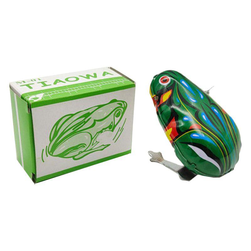 Adorable Children's Plastic Bouncing Clockwork Toy Frog Chick Small Animal For Play
