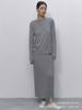 New Women's 3 Piece Outfit Oversized Long Cardigan Cami Top & Mini Skirt Set Ins Style