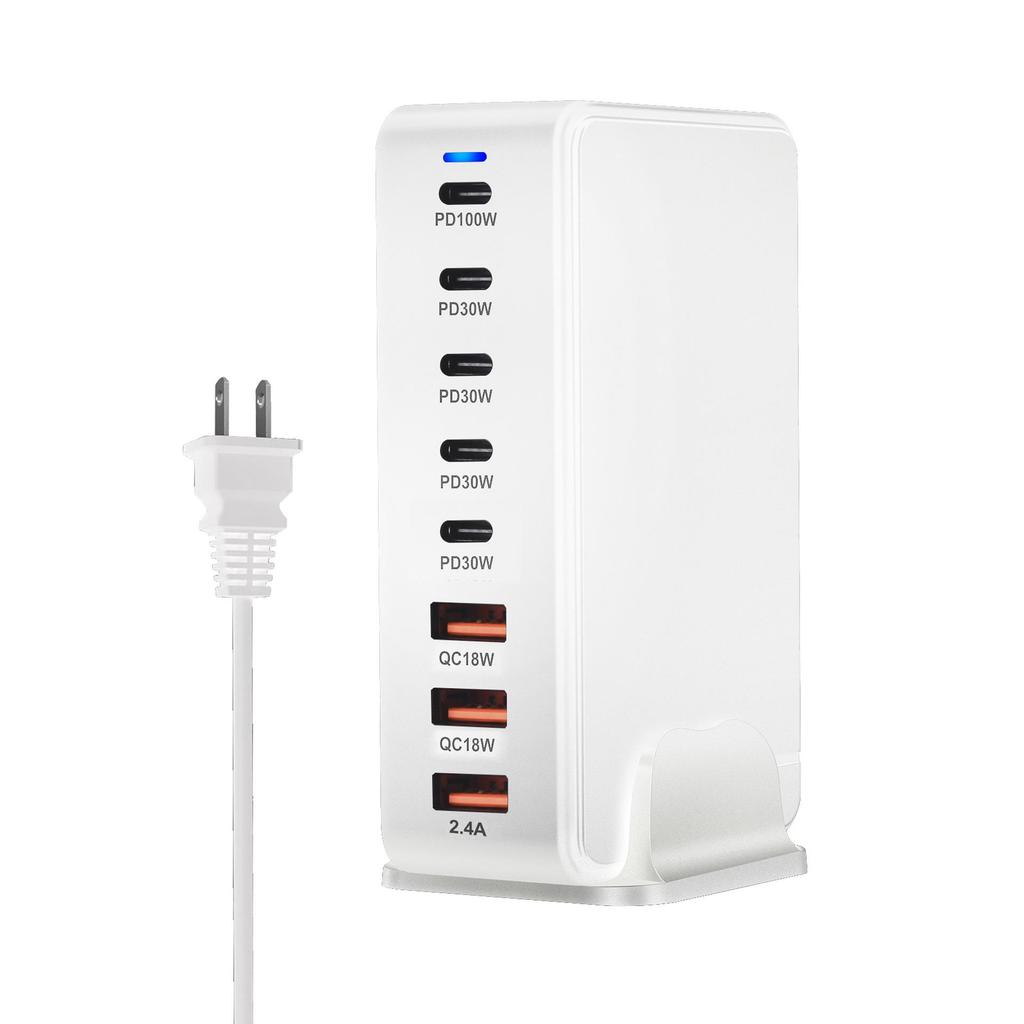 268W Gallium Nitride 8-Port 240W PD Desktop Charger.