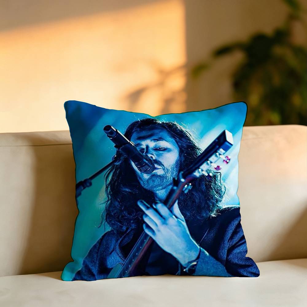 Rock Singer HHozier Pillow Case Square DoubleSided Sofa Cushion Cover Bedroom Bedside Pillow