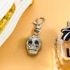Skeleton Ghost Head Hanging Watch Keychain Watch Caribbean Pirate Skull Head Quartz Pocket Watch Trendy Flip Pocket Watch