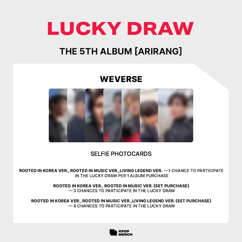 [Pre-order] BTS - [LUCKY DRAW] ARIRANG (Weverse Shop)