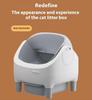 EU Warehouse Smart Automatic Cat Litter Box, Open-Top Self-Cleaning Cat Toilet with App Control and Dual Safety Sensors, Automatic Cat Litter Basin