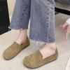 2025 New Boken Shoes Women's Matte Casual Soft-soled Single Shoes Women's One-pedal Mother Work Shoes Flat Beanie Shoes