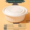 Biodegradable Corn Starch Disposable Round Meal Boxes