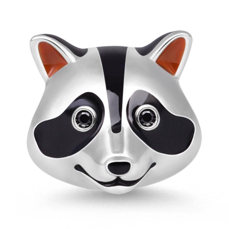 925 Silver Plated Cute Animal Charm Beads DIY Necklace Bracelet Gift Enamel Dog Panda Penguin Fashion Jewelry