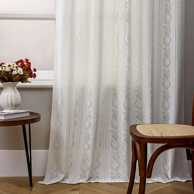 Lace Hollow Finished Curtains, Window Screens Are Simple, Small, Fresh And Translucent, Opaque, Bedroom, Living Room, Balcony, Screen Curtain