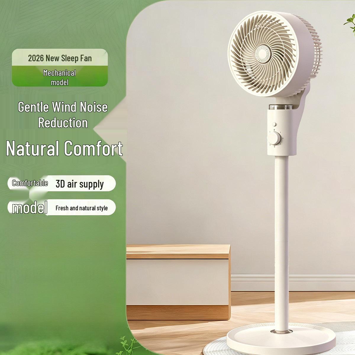 Smart Voice-Controlled Air Circulator Fan - High-Power Vertical Floor Fan with Remote Control