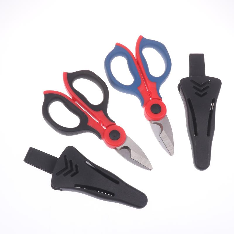 Industrial-Grade Heavy-Duty Cable Cutters Electrician'S Shears, Non-Slip Manual Wire Strippers, Household Shears (With Sheath)