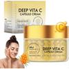 Vitamin C Capsule Cream, Deep Vita C Capsule Face Moisturizer  Hydrating, Firming, Anti-Wrinkle Vita C Golden Capsules Face Moisturizer with 5% Niacin