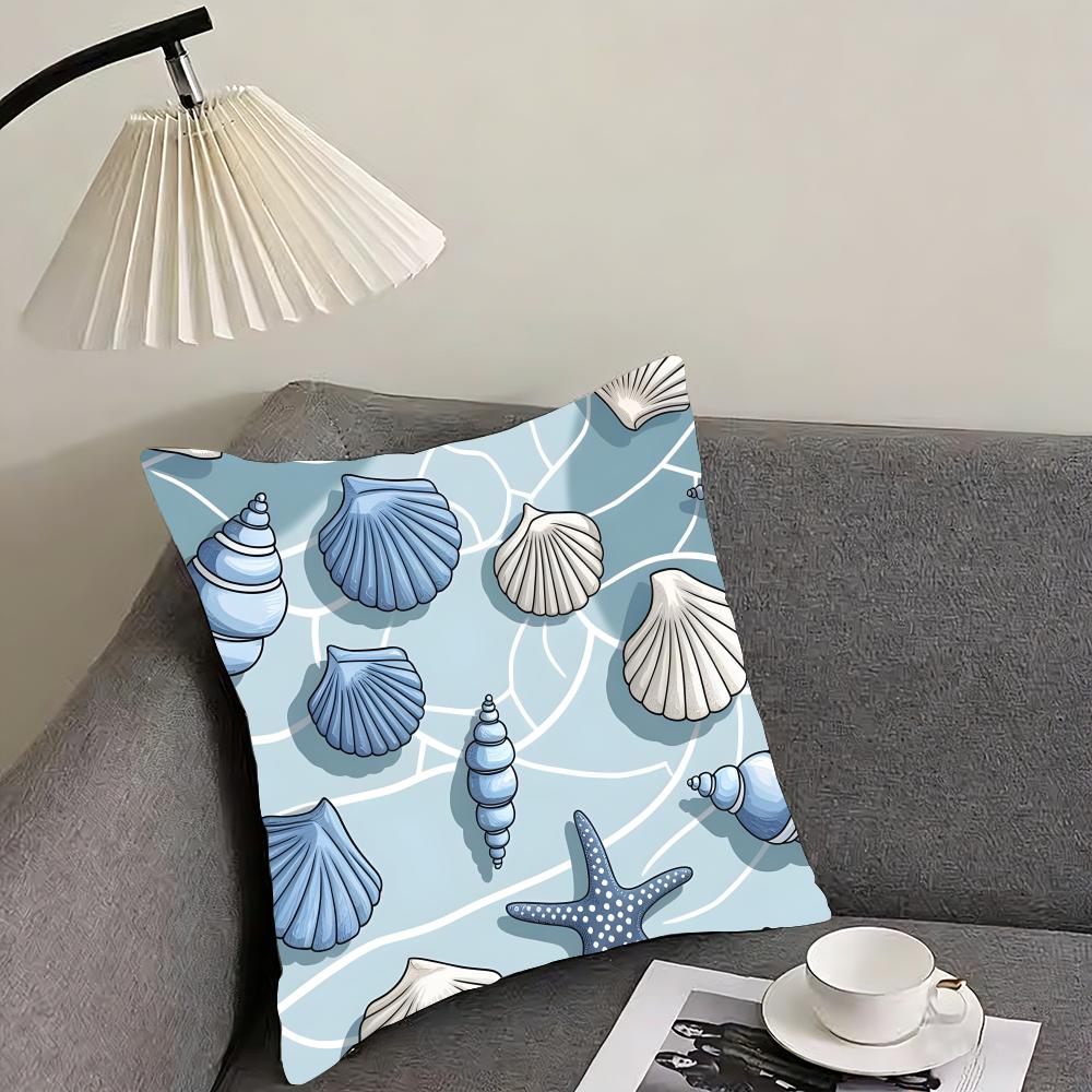 Ocean Animals INS Cushion Cover Pillowcase Ultra Soft Skin Friendly Fabric Cloud Like Comfort  Concealed Zipper