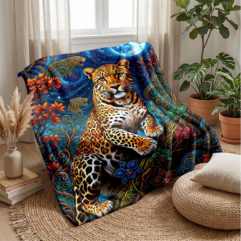Lion s Majesty in Art Theme blanket Lightweight Warm Flannel Blanket Decorative Throw Blanket for Home Decoration