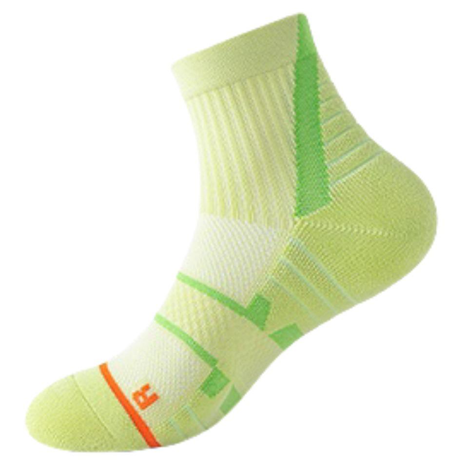 Unisex Mid-Calf Badminton Socks: Thick Sole, Ideal for Marathon, Running, Hiking.