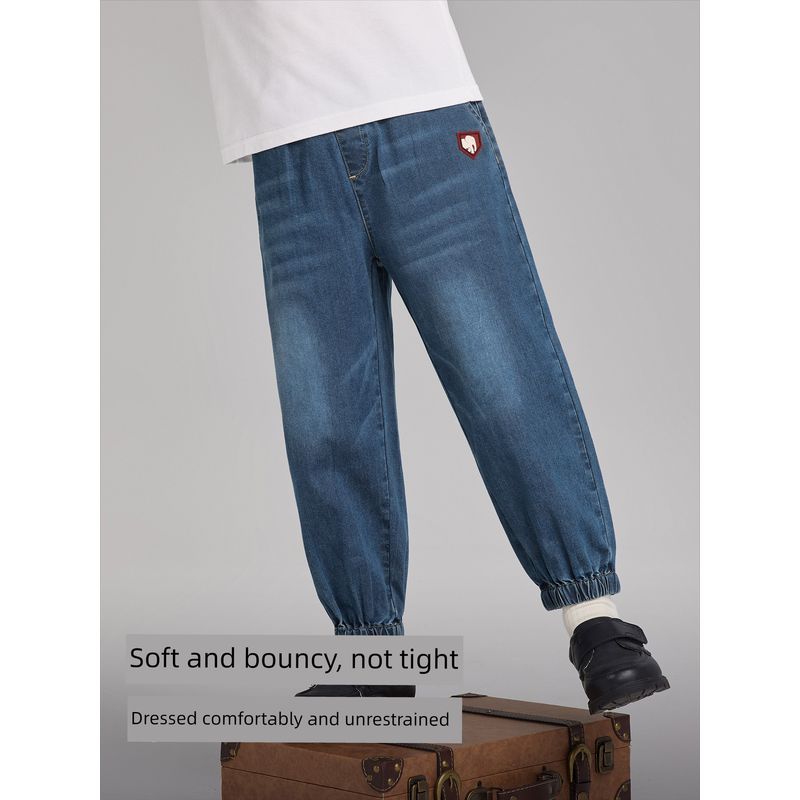 David Bella Boys' Jeans Children's Long Pants for Older Boys Jogger Pants Children's Clothing 2026 Spring New Style Boys