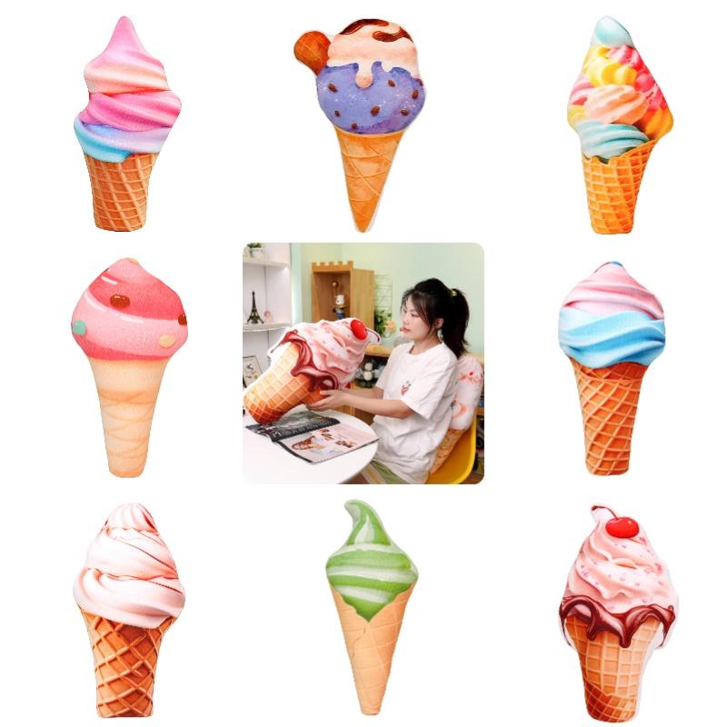 Eis Plüschtier Kissen Weich Und Flauschig Perfektes Geschenk Für Eisliebhaber Buntes Und Niedliches Design
