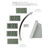 RHYTHM Alarm Clock Radio-Controlled Thermometer Hygrometer Fit Wave Smart Wood Grain (White) 7.7125.4cm 8RZ166BZ03