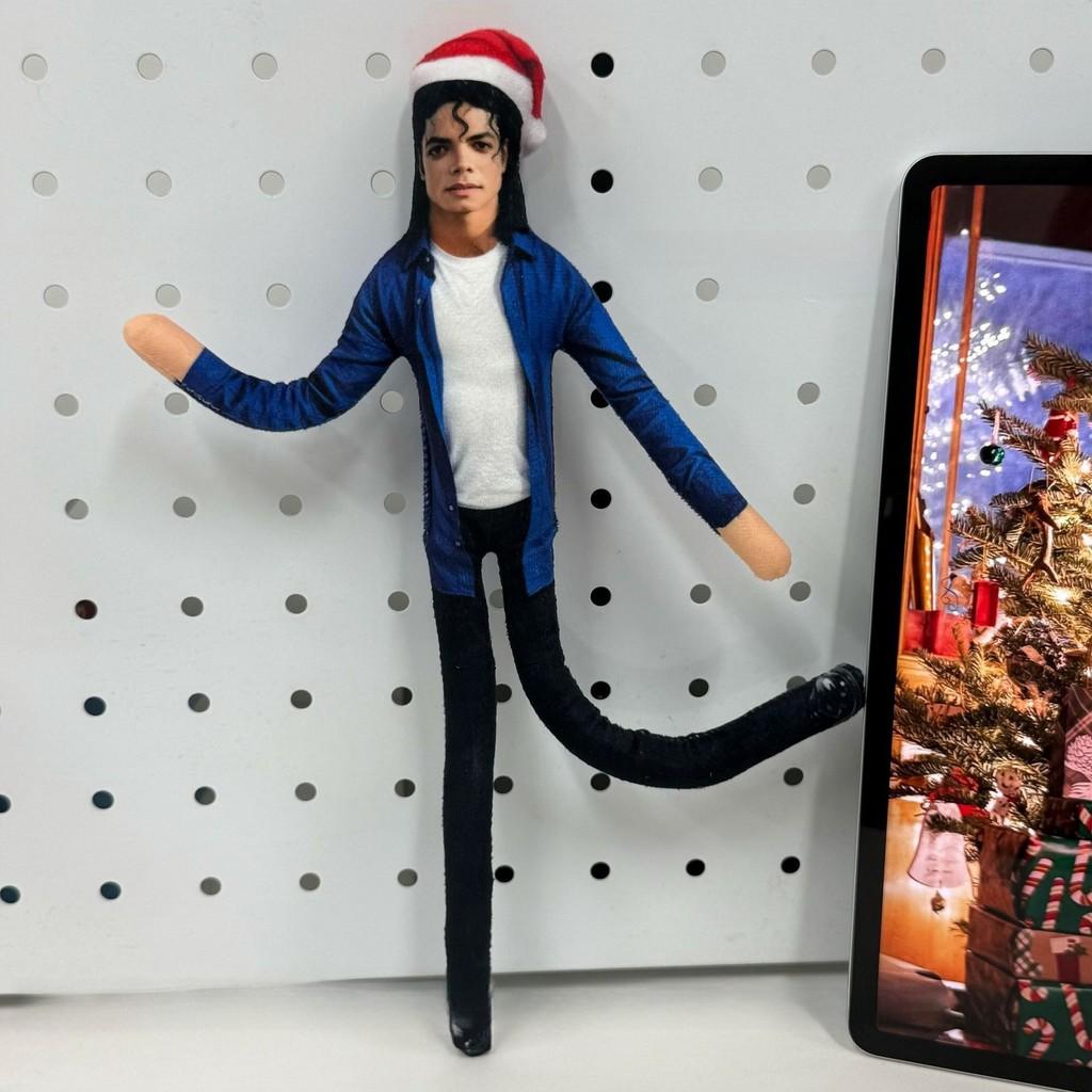 Michael Jackson Christmas Plush Collectible With Poseable Skeleton For Fans